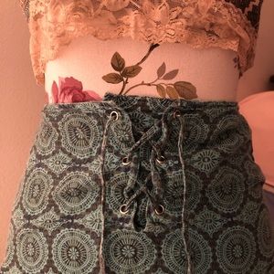 Cute mini skirt , breezy. Vintage skirt- blue